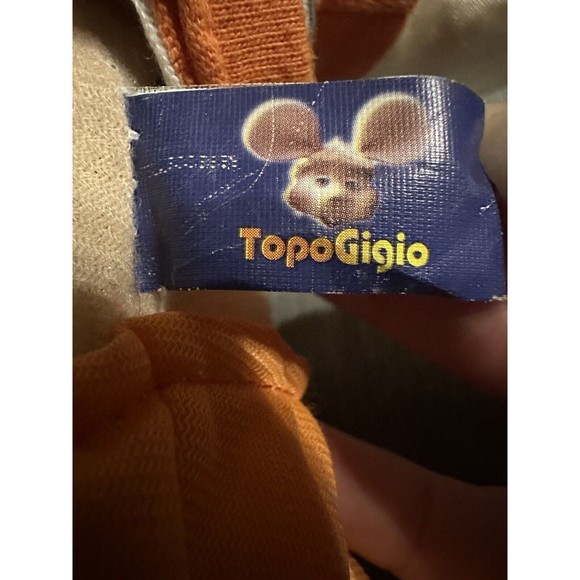 PELUCHE Toy Doll TOPO GIGIO MARIA PEREGO 18” Working Sound Orange Clothes Rare - Picture 14 of 17